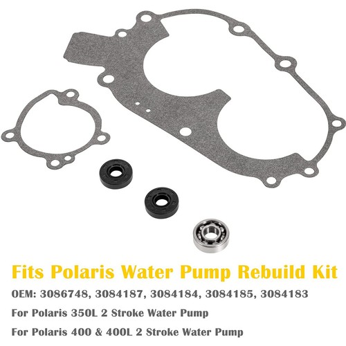 Water Pump Seals Bearing Gaskets Rebuild Kit for Polaris 350L 400 400L 2 Stroke - Picture 7 of 13