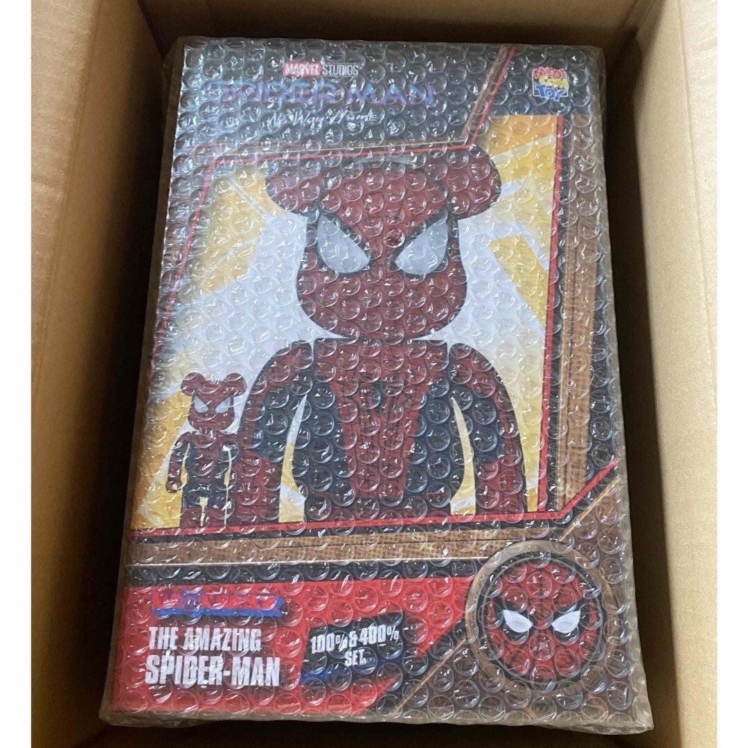 MEDICOM TOY BE@RBRICK THE AMAZING SPIDER-MAN 400% & 100% set MEDICOM TOY BE@RBRICK THE AMAZING SPIDER-MAN 400% & 100% set