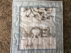 Handcrafted - Quilted Table Topper - Christmas Is Coming - NOEL- Silver/ Blue — photo 1