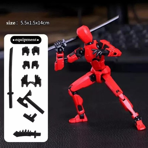 Leuchtende 13 gelenkige bewegliche Actionfiguren Shapeshift Roboter 3D-gedruckte Schaufensterpuppe - Bild 6 von 37