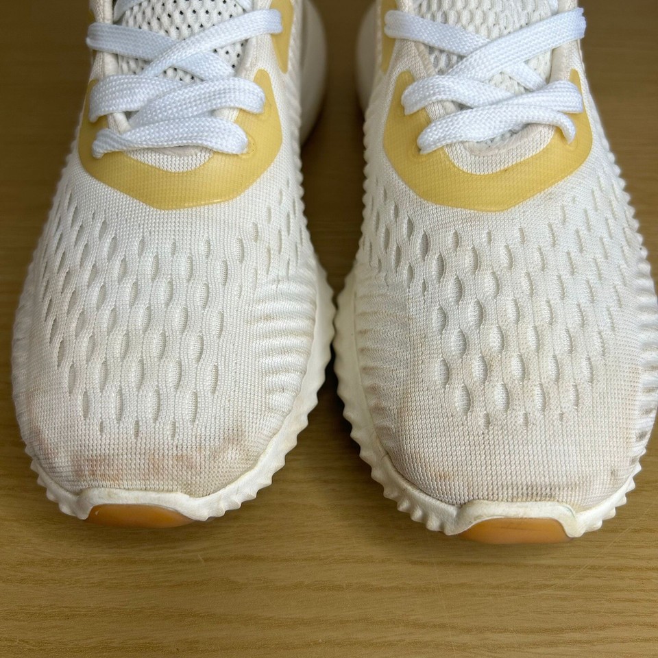 Adidas Womens Trainers Alphabounce BW1226 Undyed Ivory White Running