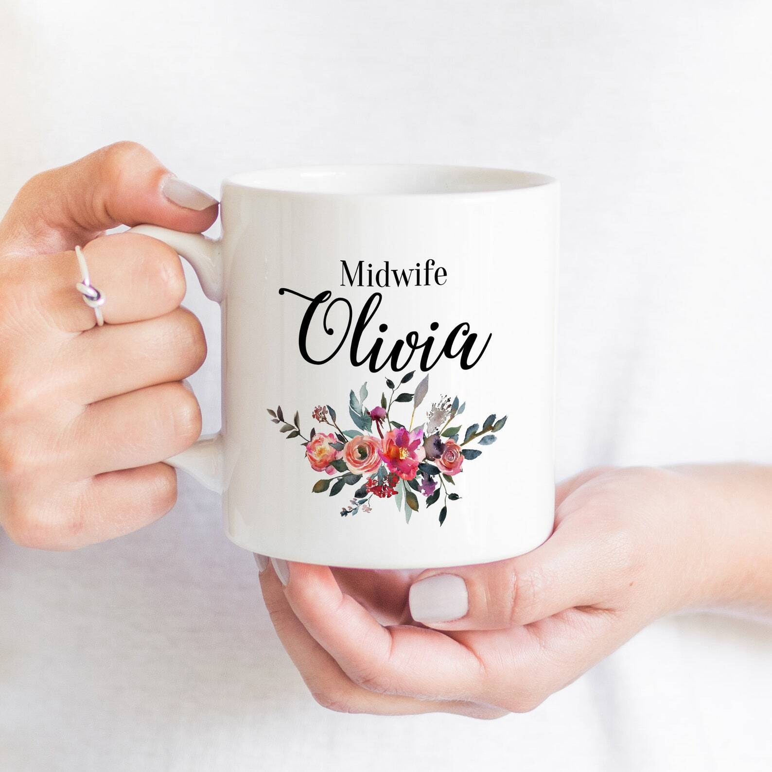 Personalised Midwife Mug Gift For Midwife Midwife Thank You Gift Gift Ideas