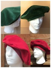 Reenactment SAMT MITTELALTER TUDOR RUNDHUT BASKENMÜTZE GEFÜTTERT MIT BAUMWOLLE