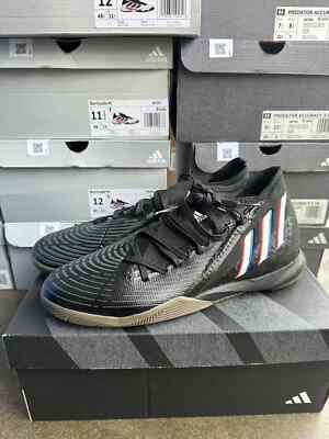 Adidas Predator Edge.3 Indoor Low Mens Football Shoes Black GX0020 Sz 9