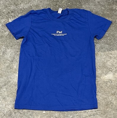 Apple Retail Apple Blue T Shirt APPLE T-shirt Authentic Apple
