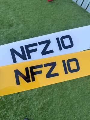 NFZ10 - Dateless Cherished Number Plate Registration