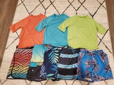 Wonder Nation Boys Matching Swim Shorts  Shirts - Size 8 You Pick 