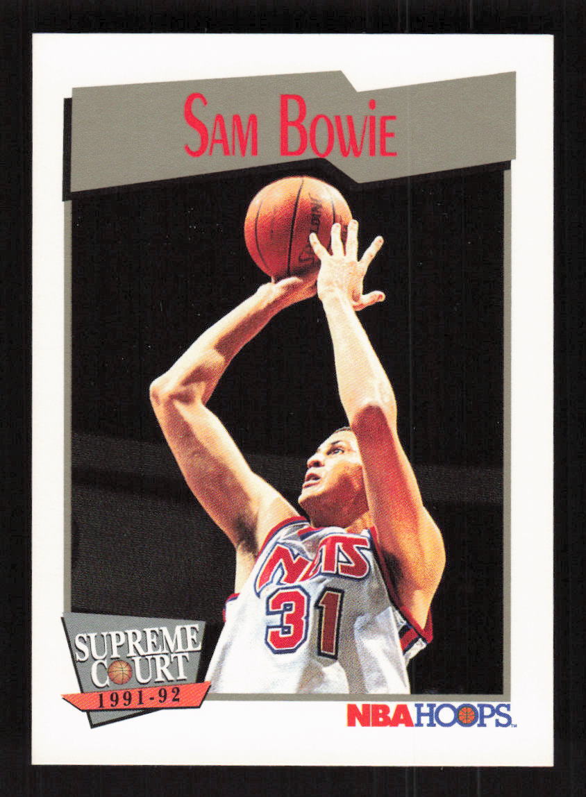 1991-92 Hoops #481 Sam Bowie New Jersey Nets