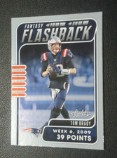 Tom Brady 2020 PANINI ABSOLUTE FANTASY FLASHBACK Card #FFTB