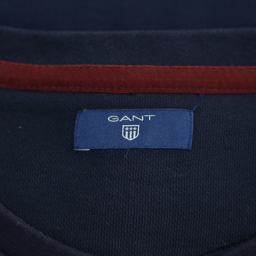 GANT Felpa donna maglione blu navy medio pullover girocollo manica lunga - Foto 3 di 6