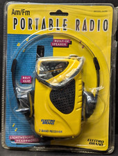 VTG Electro Brand Model 843H AM/FM Portable Radio w/ Headphones BRAND NEW Read 