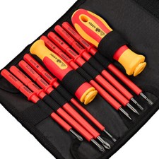 10-in-1 Electrician Insulated Screwdriver Set...