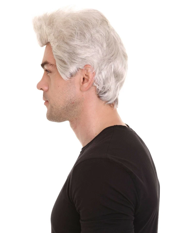 Peluca corta para hombres blanca con cosplay The Terminator fiesta de Halloween HM-1070 Foto 3 de 4