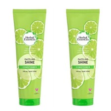 2x Herbal Essences Dazzling Shine Conditioner Infused Lime Scent- All Hair Types