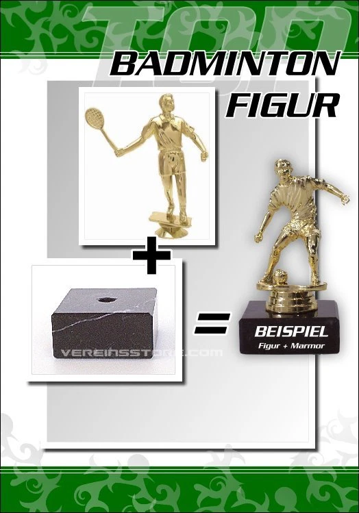 VEREINSSTORE Figur - Pokale - Badminton günstig kaufen 16,6 cm - st-34044