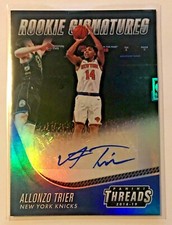 2018-19 Threads Basketball Allonzo Trier Rookie Signatures #21 Knicks