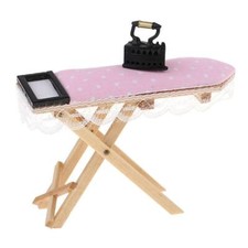 1:12 Dollhouse Miniature Pink Ironing Board Room Furniture Accessories