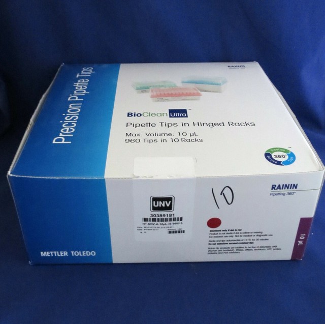 9 Racks Rainin 10ul Universal Pipette Pipet Tips 30389181 eBay
