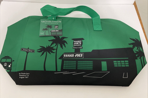 *NWT* Trader Joe's Emerald Green Large Reusable Insulated Shop Bag