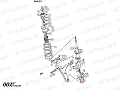 Spindle / Knuckle Right side for SUZUKI 1000, ESTEEM - 45111M63B11