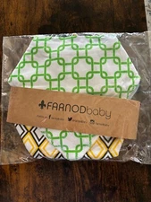 FARNOD Baby Bandana Drool Bibs 4 Pack Arrows Moon Diamond Squares NEW