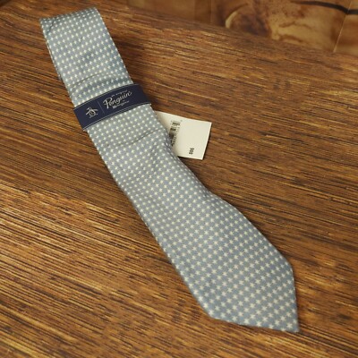 Penguin Munsingwear Nordstrom Rack Men's Blue White Stars Cotton Neck Tie 