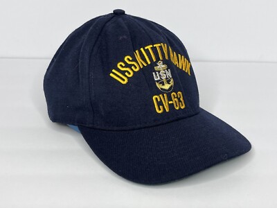 USS KITTY HAWK CV-63 Navy Hat Cap USN Insignia SPCO Sr Chief Petty Officer
