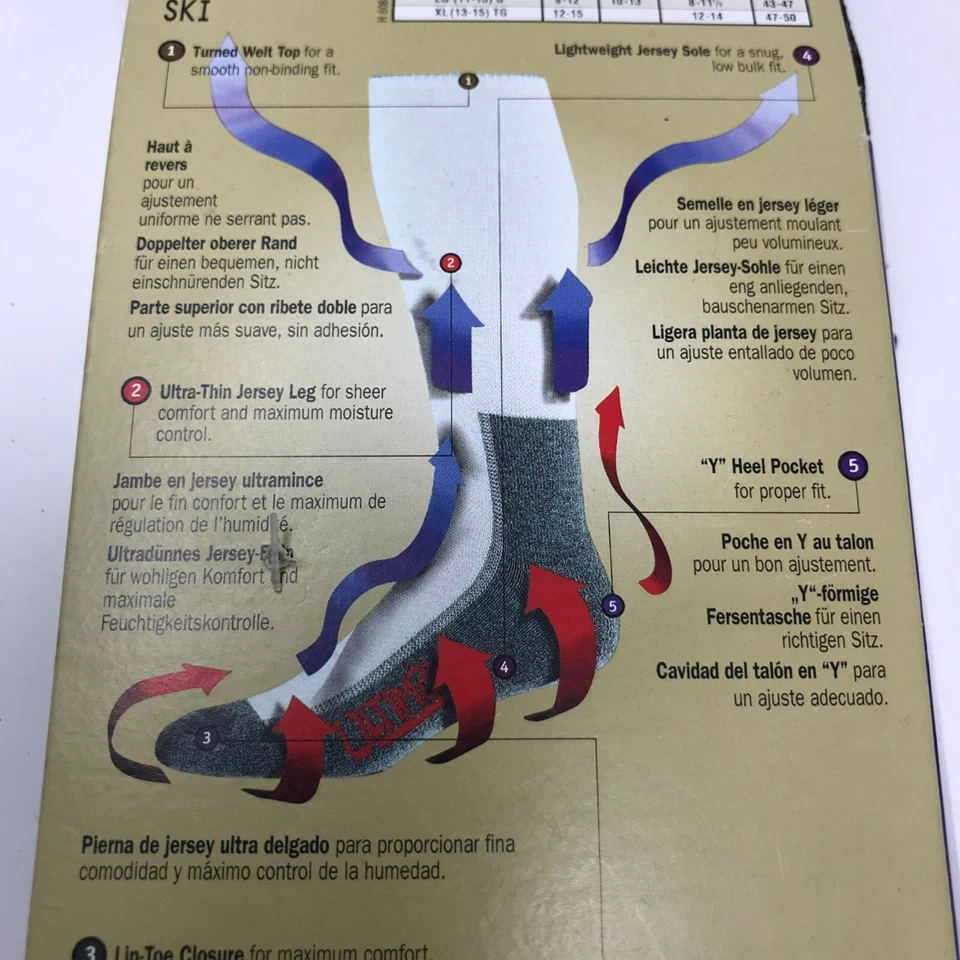 Носки Wigwam Ultimax Ultra-Lite Performance НОВЫЕ для снега спорта - Изображение 2 из 4