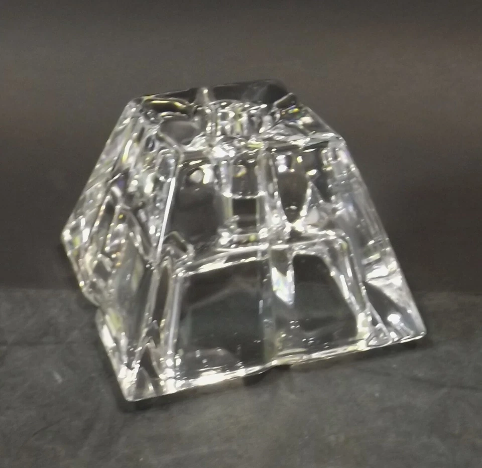 Hermoso Candelabro De Cristal De Plomo Rosenthal Alemania 24% "Pirámide" - Imagen 2 de 4