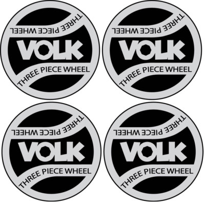 Volk Racing Centre Cap Stickers Japanese Sticker JDM Decal Kyusha Rare Rajikaru