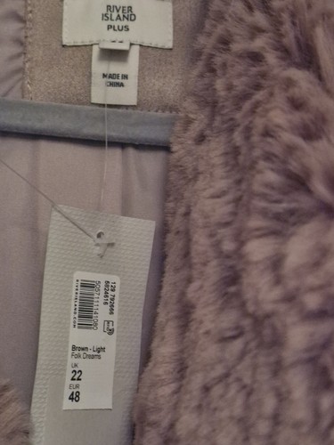 River Island Biker Jacket Size 22 Bnwt - Picture 2 of 3