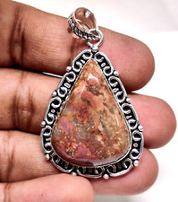 Natural Plum Root Agate Pear Cabochon Gemstone Fashion Jewelry Pendant 2.2