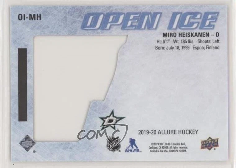 2019-20 Upper Deck Allure Open Ice Miro Heiskanen #OI-MH - Image 2 of 2