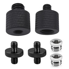 Threaded Tripod Screw Adapter Double Head Stud Standard Mounting Thread Conve...