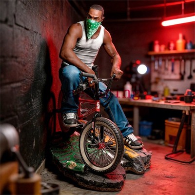 Carl Johnson 1/4th 48cm 3D Printing Figure Unpainted Model Sculpture Blank Kit