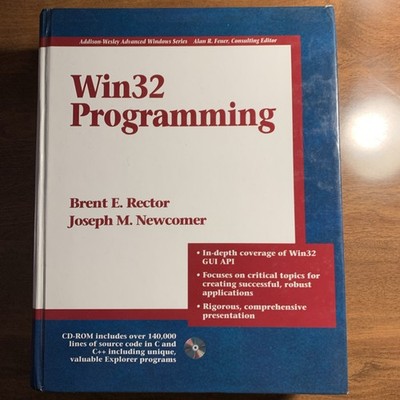 Win32 Programming by Brent Rector Joseph M. Newcomer 1997 Hardcover  With CD-ROM