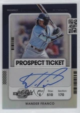 2021 Panini Contenders Prospect Ticket Optic Wander Franco #PT-WF Auto