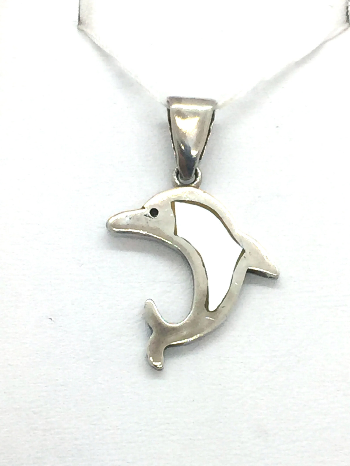 925 Solid Sterling Silver Dolphin Charm Pendant - image 5