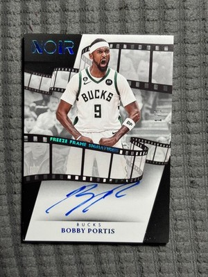 2023-24 Panini Noir - Freeze Frame Signatures Bobby Portis #FFS-BPO 1/1 Auto