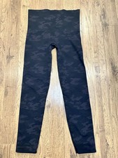 Women  s Camo Leggings   High Waisted Seamless Black/gray XL