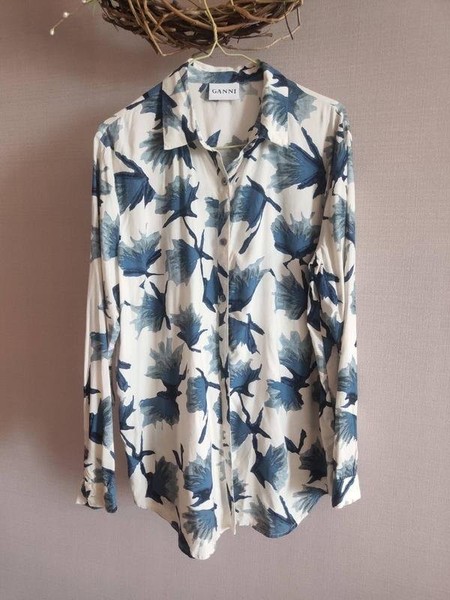 Women Ganni Shirt Multicolor Viscose 38 / M / 46