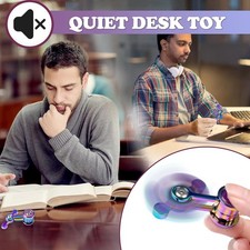 Fidget Spinner for Adults Metal Silent EDC Toy, Stress Relief Sensory Gadget