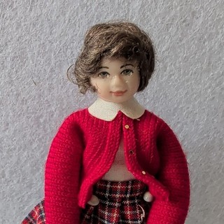 Handwerkerpuppe im Maßstab 1:12 von Jill/Caroline Nix