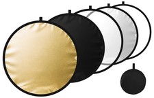 24/32/43/52in Light Reflectors for Photography, 5 in 1 Light Diffuser with Pa...