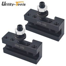 2  AXA 2 250-102 Quick Change Tool Post Boring Turning Holder For Lathe 6-12"