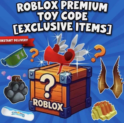 One ROBL0X PREMIUM RANDOM Toy Code Hat Faces Series 2-12 With Message Delivery