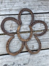 6 Iron Rusty HORSESHOES LOT Wall Art Decor Rustic Western Welding Volume Pricing