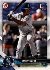 2018 Bowman Draft #BD-190 Josh Stowers Seattle Mariners
