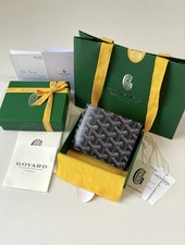 Goyard Victorie Wallet Black Leather Brand New With Box