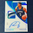 2023-24 Panini Immaculate Paolo Banchero Patch Auto Jersey Number 5/5 Match 1/1